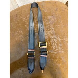 Louis Vuitton Grey Jacquard Logo Adjustable Nylon Handbag Shoulder Strap Gold